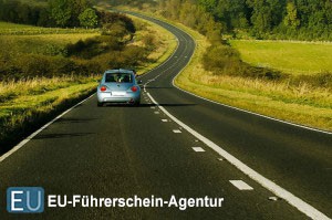 EU-Führerschein England: Straße in Yorkshire