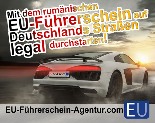 Auto fahren mit einem rumänischen EU-Führerschein